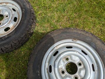 vw keverwielen 4 x 130 met winterbanden beschikbaar voor biedingen
