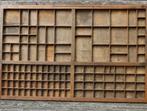Vintage Letterbak brocante hout, Antiek en Kunst, Antiek | Tin, Ophalen