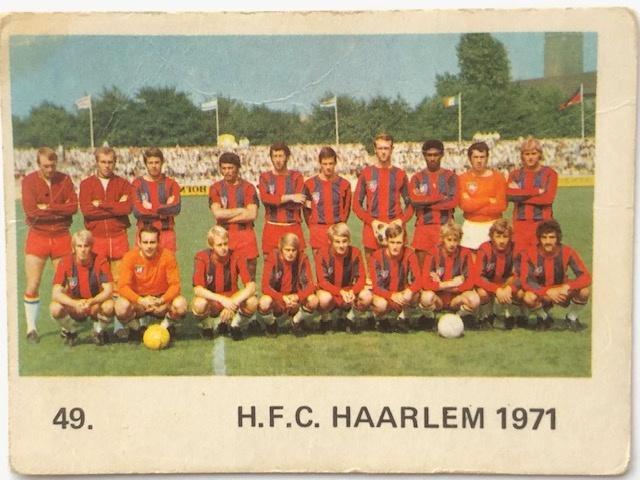 Haarlem Voetbalplaatjes Elftalplaat Monty Gum seizoen 1971, Verzamelen, Sportartikelen en Voetbal, Gebruikt, Poster, Plaatje of Sticker