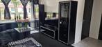 Italiaans Zwarte inboedel Vitrinekast Dressoir, tafel tv, Huis en Inrichting, Complete inboedels, Ophalen
