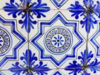 Set van 16 tegels prachtig kobaltblauw decor 13x13cm, Antiek en Kunst, Antiek | Wandborden en Tegels, Ophalen of Verzenden