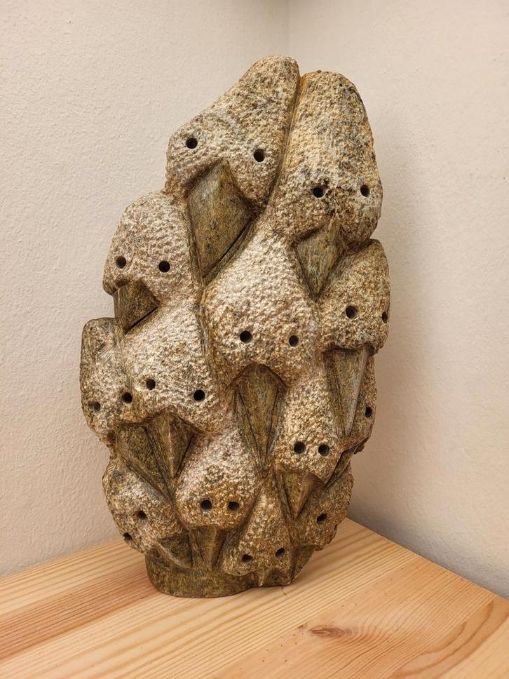 Afrikaanse Steenkunst - 13 vogels, Antiek en Kunst, Kunst | Overige Kunst, Ophalen of Verzenden