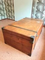 YV6194 : Antique Vintage Wooden Carriage Trunk, Ophalen, Zo goed als nieuw, Minder dan 50 cm, Minder dan 50 cm
