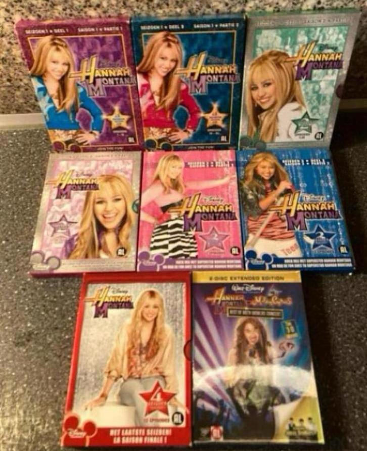 Hannah Montana - Seizoen 1 t/m 4 + De Film, Cd's en Dvd's, Dvd's | Kinderen en Jeugd, Zo goed als nieuw, Komedie, Alle leeftijden