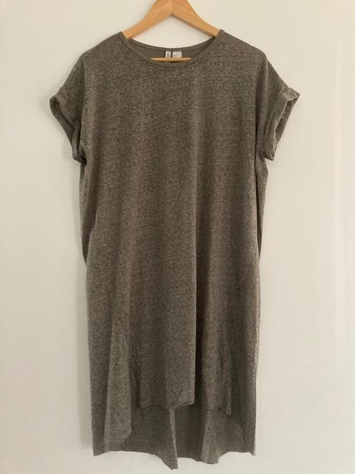 Taupe t-shirt jurkje (relaxed fit) van H&M (NIEUW), Kleding | Dames, Jurken, Nieuw, Maat 36 (S), Overige kleuren, Boven de knie