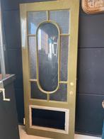 Oude deur met glas H 223 B 90 D 45 mm, Gebruikt, Deurkozijn, 150 tot 225 cm, Inclusief glas