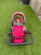 Baby born pop met kinderwagen, Ophalen of Verzenden, Gebruikt, Babypop