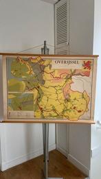 Schoolkaarten Overijssel 2 xx!!, Antiek en Kunst, Ophalen of Verzenden, Aardrijkskunde