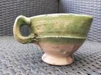 Antieke Aardewerk Beker met Groene Glazuur, Antiek en Kunst, Antiek | Keramiek en Aardewerk, Ophalen of Verzenden
