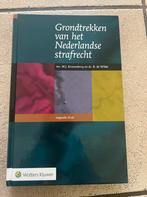 Grondtrekken van het Nederlandse strafrecht - 9e druk, Boeken, Studieboeken en Cursussen, Ophalen of Verzenden, Alpha, Zo goed als nieuw