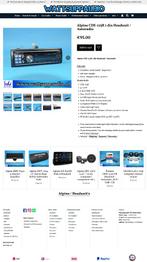 Alpine CDE-123R 1 din Headunit / Autoradio, Auto diversen, Autoradio's, Gebruikt, ., ALPINE, Ophalen of Verzenden
