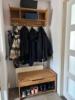 Eiken kapstok en bankje, Huis en Inrichting, Woonaccessoires | Kapstokken, Gebruikt, Minder dan 100 cm, Hout, Ophalen