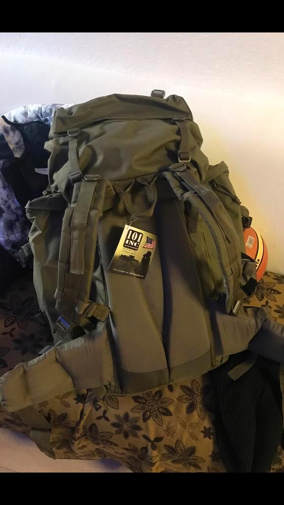 101 Inc commando rugzak, 86l, met dagrugzak zijtassen, Groen, Verzamelen, Militaria | Algemeen, Landmacht, Overige typen, Nederland