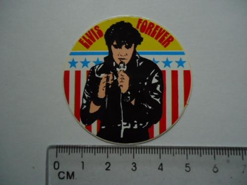 sticker oud ELVIS Forever presley pop icoon jaren 70 usa, Verzamelen, Stickers, Zo goed als nieuw, Bedrijf of Vereniging, Verzenden