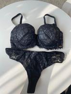 Marineblauw / zwart 80C geen vulling, Kleding | Dames, Verzenden, Zwart, BH
