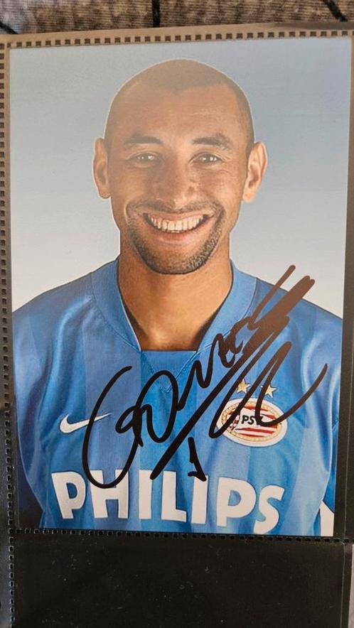 10x15cm foto + originele handtekening Gomes PSV, Verzamelen, Sportartikelen en Voetbal, Zo goed als nieuw, PSV, Ophalen of Verzenden