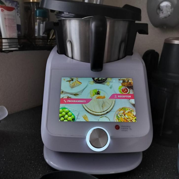 monsieur cuisine smart  met onderbord en groente snijder ..., Witgoed en Apparatuur, Keukenmixers, Zo goed als nieuw, 3 tot 4 liter