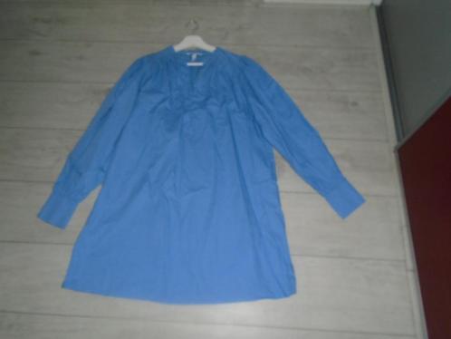 H&M Leuke Katoen Tuniek Blouse maat M/L ZGAN, Kleding | Dames, Blouses en Tunieken, Zo goed als nieuw, Maat 38/40 (M), Blauw, Verzenden