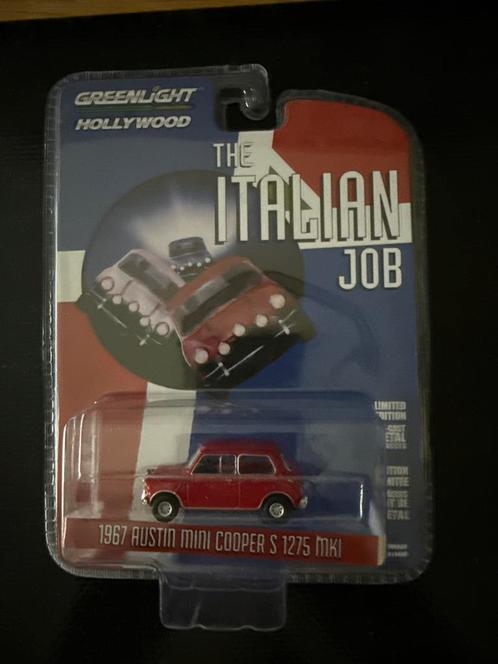 Greenlight Italian Job 1967 Austin Mini Cooper S 1275 MK1, Hobby en Vrije tijd, Modelauto's | Overige schalen, Nieuw, Auto, Ophalen of Verzenden