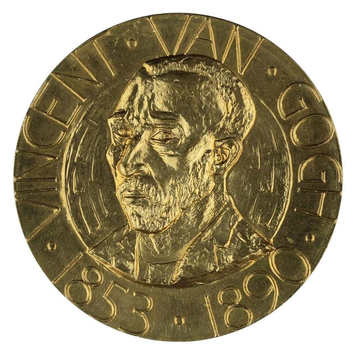 Jaap Gutterswijk - Penning, 1953 : Vincent van Gogh, Postzegels en Munten, Penningen en Medailles, Overige materialen, Nederland