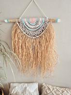 Macrame wandhanger met raffia/kralen., Ophalen of Verzenden