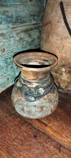Brocante Nepalese pot vaas klein, Antiek en Kunst, Ophalen of Verzenden