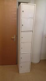 Witte lockerkast met 6 deurtjes, Huis en Inrichting, Kasten | Lockerkasten, Ophalen, Gebruikt