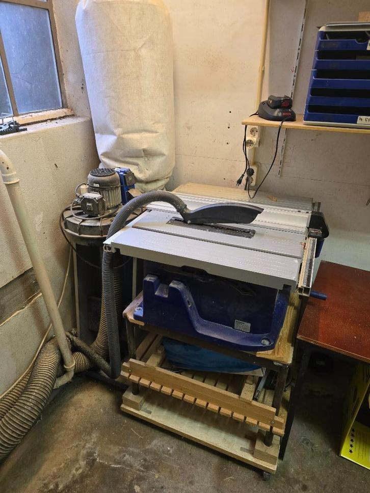 Metabo TS 250 tafelzaag met krachtige stofafzuiger., Doe-het-zelf en Verbouw, Gereedschap | Zaagmachines, Gebruikt, Cirkelzaag