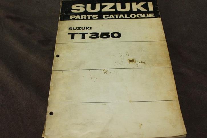 Suzuki TT350 1971 motorcycle parts catalogue TT 350 twin, Motoren, Handleidingen en Instructieboekjes, Suzuki, Ophalen of Verzenden
