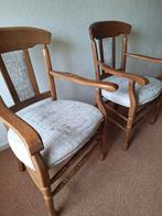 2 eiken armleunstoelen, Huis en Inrichting, Stoelen, Ophalen, Gebruikt, Overige kleuren, Twee