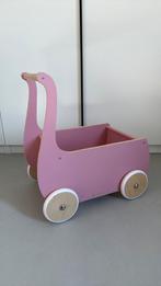 Houten loopwagen Pinolino roze, Ophalen, Zo goed als nieuw