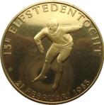 Nederland - Friesland legpenning 13e Elfstedentocht 1985, Postzegels en Munten, Penningen en Medailles, Nederland, Verzenden