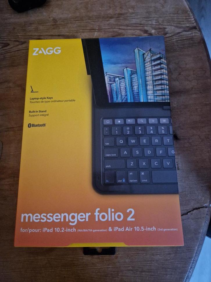 ZAGG Messenger Folio 2 - iPad Toetsenbord Hoes/Case, Computers en Software, Tablet-hoezen, Nieuw, Bescherming voor- en achterkant