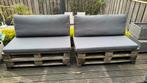 Palletbank kussenset 2 stuks, Tuin en Terras, Tuinmeubel-accessoires, Ophalen, Zo goed als nieuw