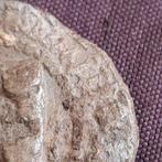 Bodemvondst Friesland Antiek Lood Wapenschild en Randschrift, Verzenden