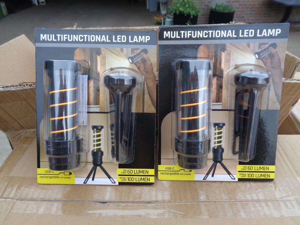 PARTIJ MULTIFUNCTIONELE LEDLAMP OPLAADBAAR, Diversen, Rommelmarktspullen, Nieuw, Ophalen of Verzenden