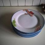 4 alie kruse kolk Hollands bont borden+ eierdopje en kommen, Huis en Inrichting, Keuken | Servies, Ophalen of Verzenden, Overige stijlen