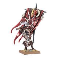 Warhammer old world beastman wargor battle standard bearer beschikbaar voor biedingen