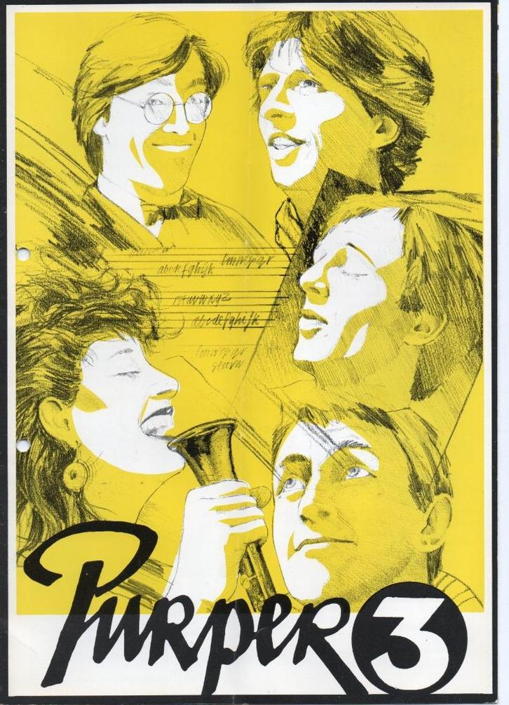 Programmaboek Purper 3, Verzamelen, Muziek, Artiesten en Beroemdheden, Gebruikt, Overige typen, Verzenden