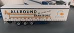 Huiftrailer wsi  v/d heuvel Amerongen, Hobby en Vrije tijd, Modelauto's | 1:50, Ophalen of Verzenden, Zo goed als nieuw, Bus of Vrachtwagen
