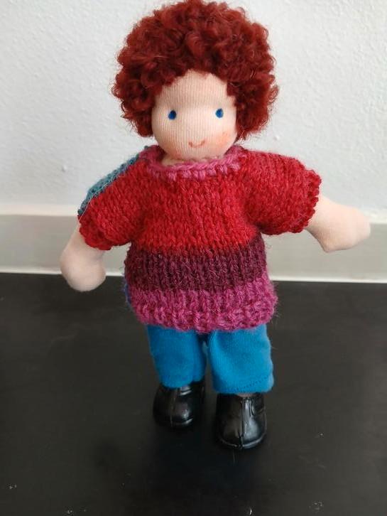 Antroposofische waldorf zonnekindpop lijspopje Floor, Kinderen en Baby's, Speelgoed | Poppen, Nieuw, Ophalen of Verzenden