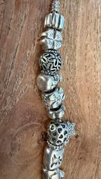Pandora Armband met 21 Bedels - 19cm, Pandora, Ophalen of Verzenden, Zo goed als nieuw, 4 bedels of meer