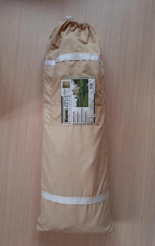Tarp / Piramidetent 4,5x4,5 meter Beige, Tuin en Terras, Schaduwdoeken, Zo goed als nieuw, Ophalen