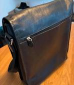 Castelijn Beerens leren schoudertas 40x30 cm, Overige merken, Gebruikt, Zwart, Ophalen of Verzenden