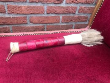 grote Chinese kalligrafeerkwast, steen en been beschikbaar voor biedingen
