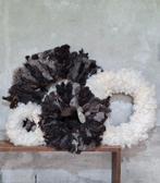 Krans wollen schapenwollenkrans schapenwolkrans sober, Huis en Inrichting, Woonaccessoires | Kransen, N, Nieuw, Ophalen of Verzenden