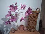 Magnolia in vaas, Paraplumand, roze accessoire, Huis en Inrichting, Woonaccessoires | Schalen en Manden, Ophalen, Zo goed als nieuw