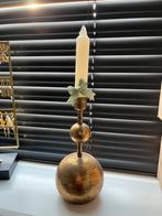 Gouden Metalen Kaarsenhouder Decoratie, Huis en Inrichting, Lampen | Tafellampen, Ophalen, Nieuw, Metaal, Minder dan 50 cm
