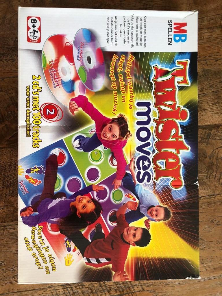 Twister moves spel, Hobby en Vrije tijd, Gezelschapsspellen | Bordspellen, Ophalen of Verzenden, Zo goed als nieuw