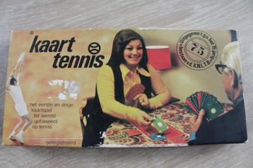 Kaart tennis - vintage. Het enige kaartspel obv tennis beschikbaar voor biedingen
